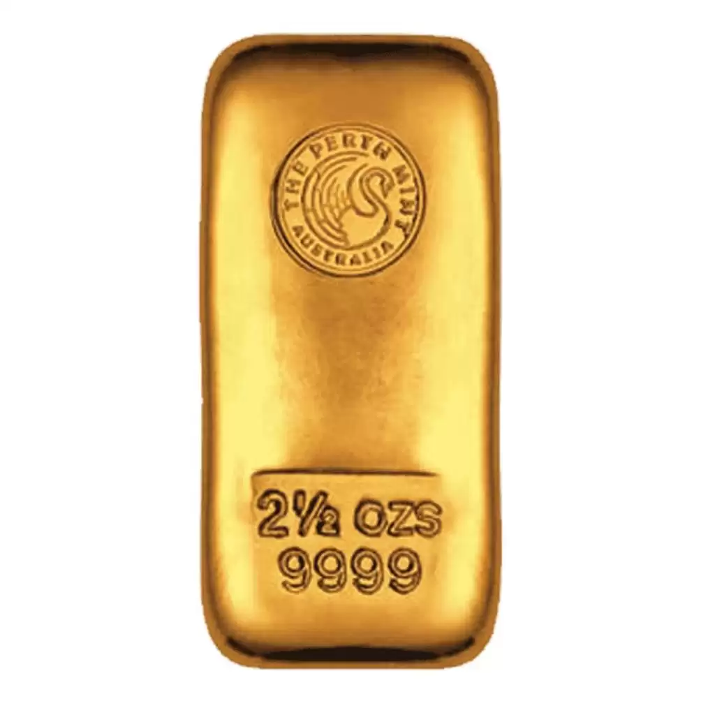 2.5oz Gold Perth Mint Bar